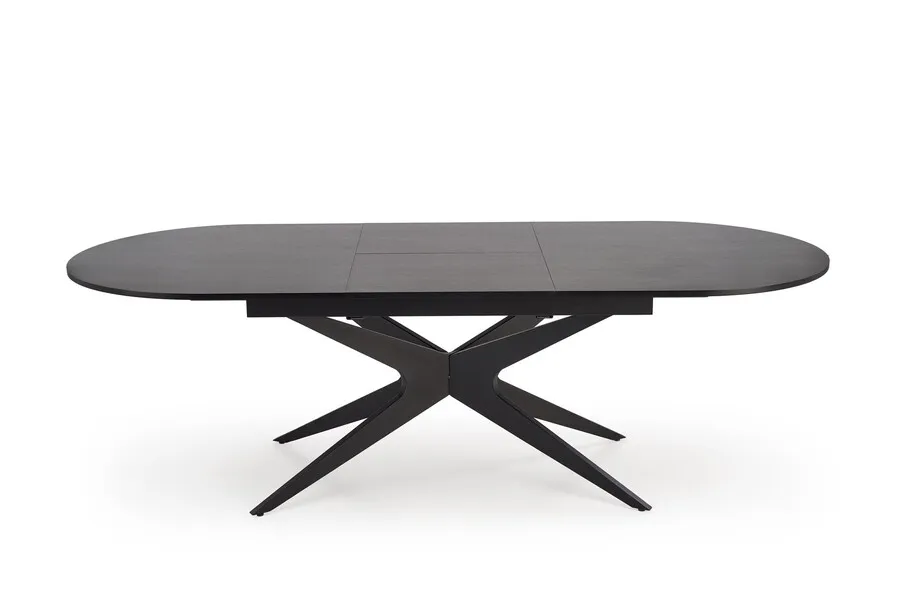 Sół owalny rozkładany SANDRO 180/240x100 - czarny