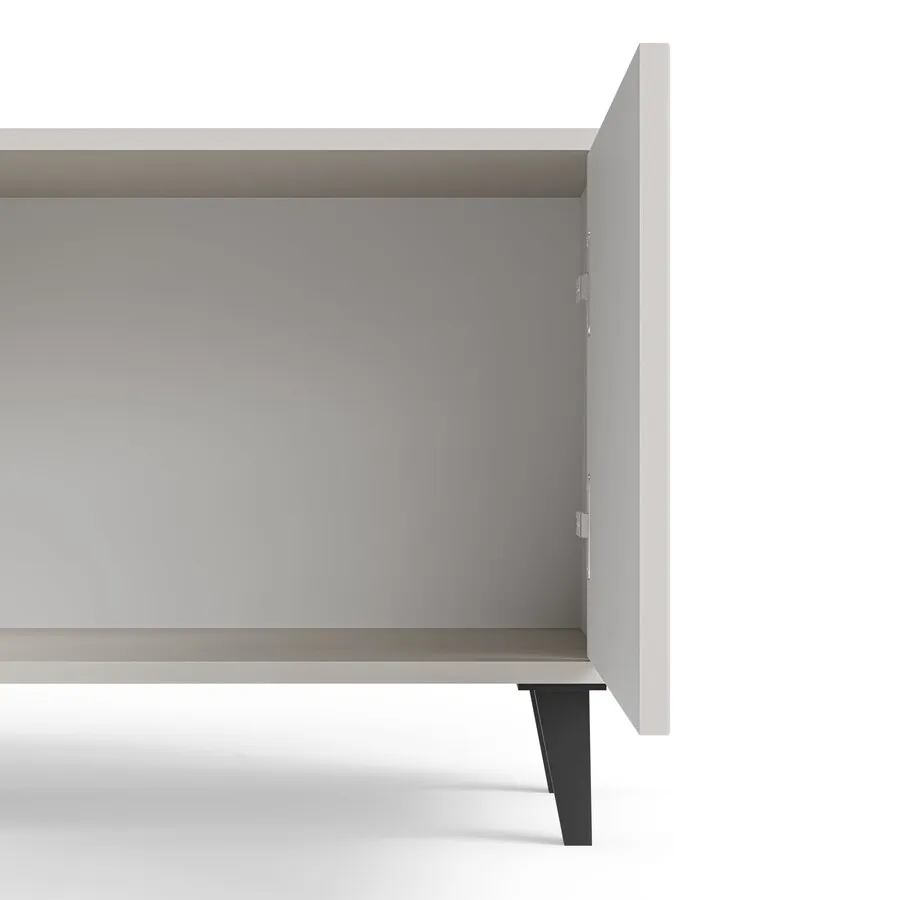 Szafka RTV 3-drzwiowa RANDOM 2 RTV-2 180 cm - kaszmir/orzech