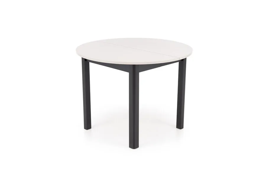Stół okrągły rozkładany RINGO 102/142x102 - kaszmir/czarny