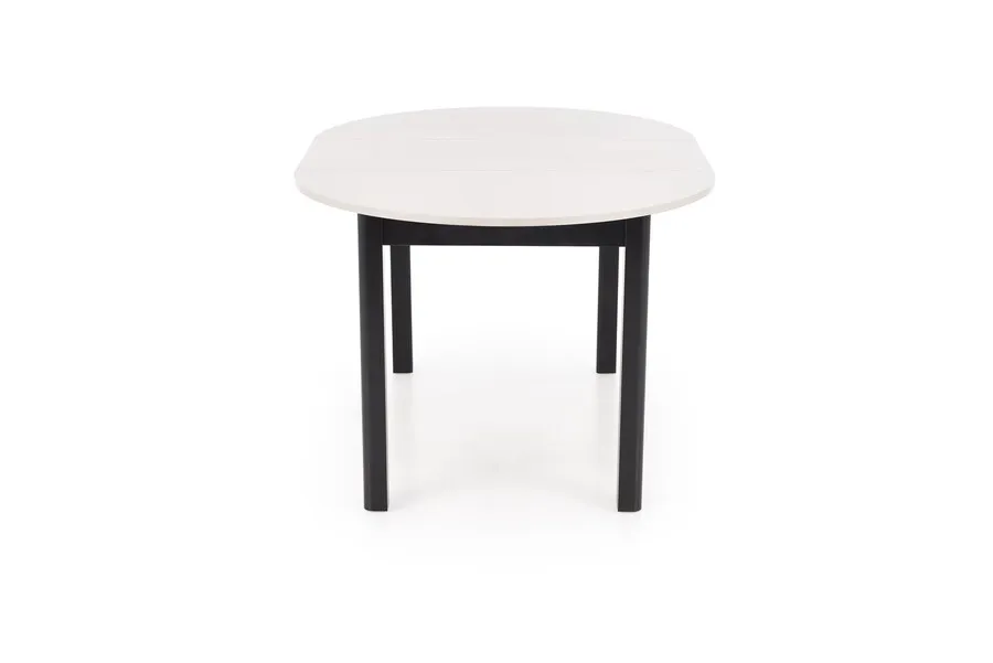 Stół okrągły rozkładany RINGO 102/142x102 - kaszmir/czarny