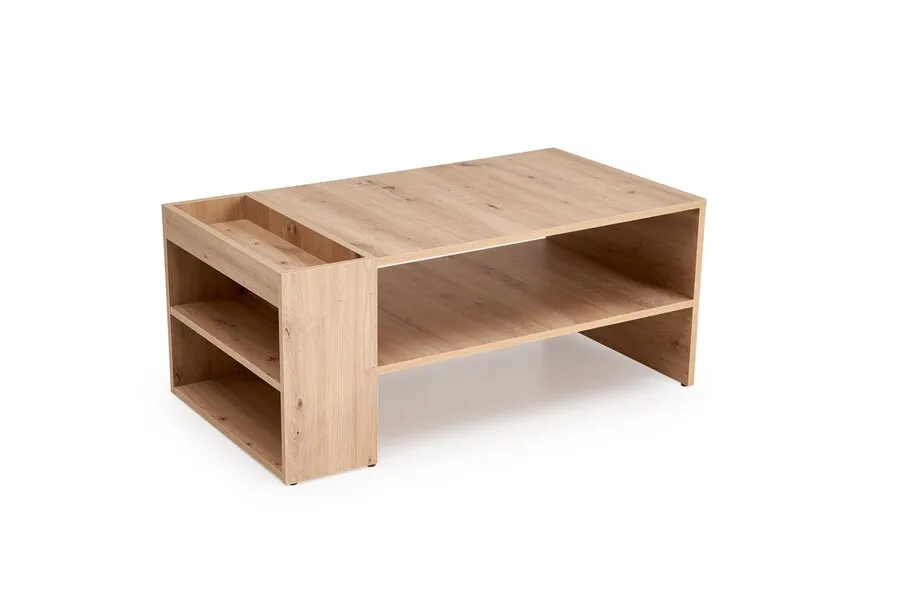 Ława z półkami MURCIA - dąb artisan