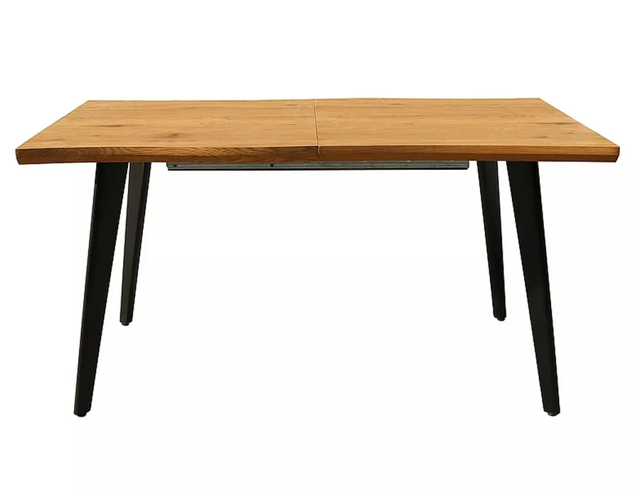 Stół rozkładany FRESNO 120/180x80 - dąb/czarny