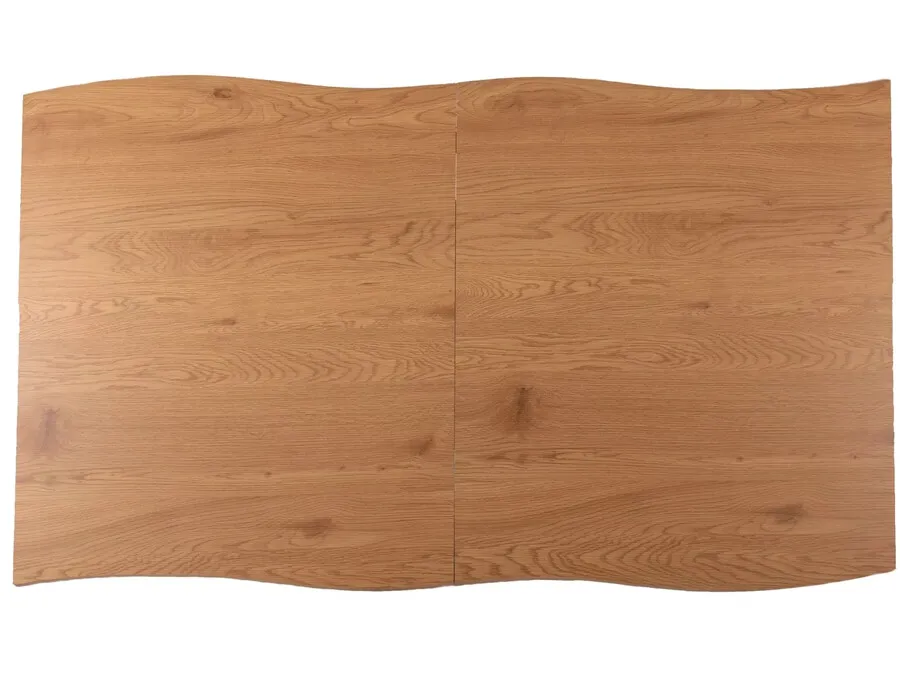 Stół rozkładany FRESNO 120/180x80 - dąb/czarny