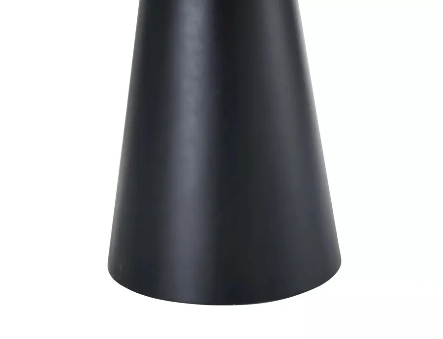 Stół okrągły ANGEL 100 cm - dąb/czarny