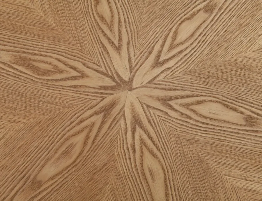 Stół okrągły ANGEL 100 cm - dąb/czarny