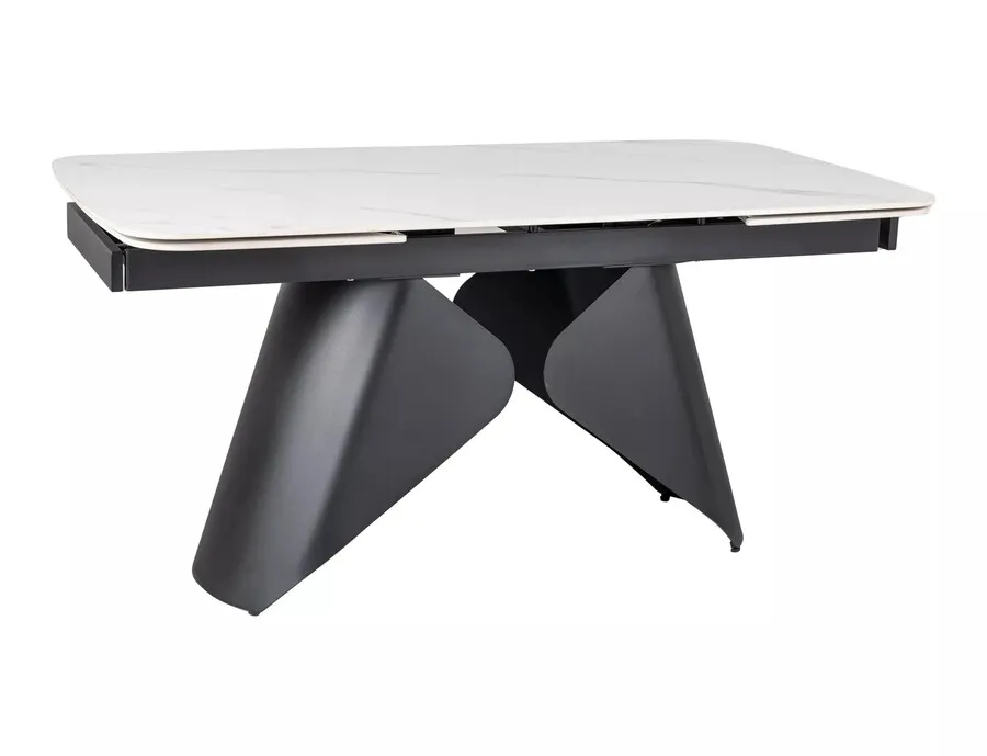 Stół rozkładany ARMANDO 160/240x90 - biały/czarny