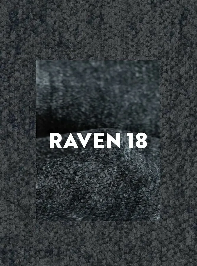 Krzesło obrotowe tapicerowane BORGO Raven - ciemny szary Raven 18