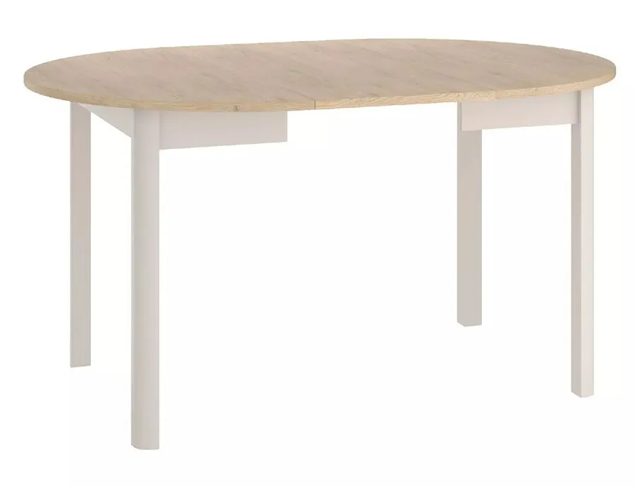 Stół okrągły rozkładany DANTE 102/144x102 - dąb cremona torro/kaszmir