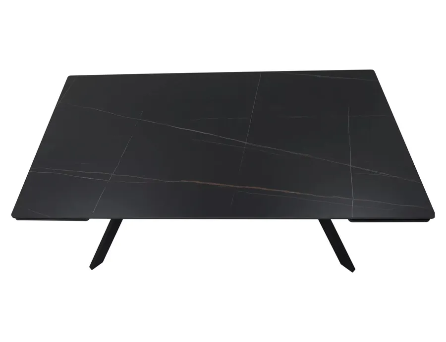 Stół rozkładany IMPERIA 160/220x90 - czarny