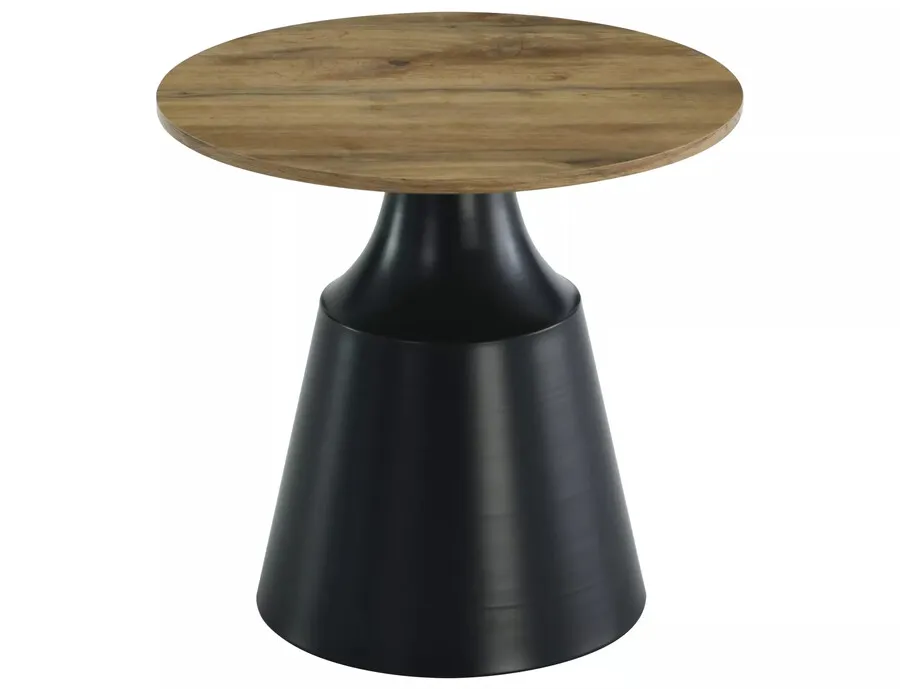 Zestaw stolików kawowych ITAKA - dąb artisan/czarny