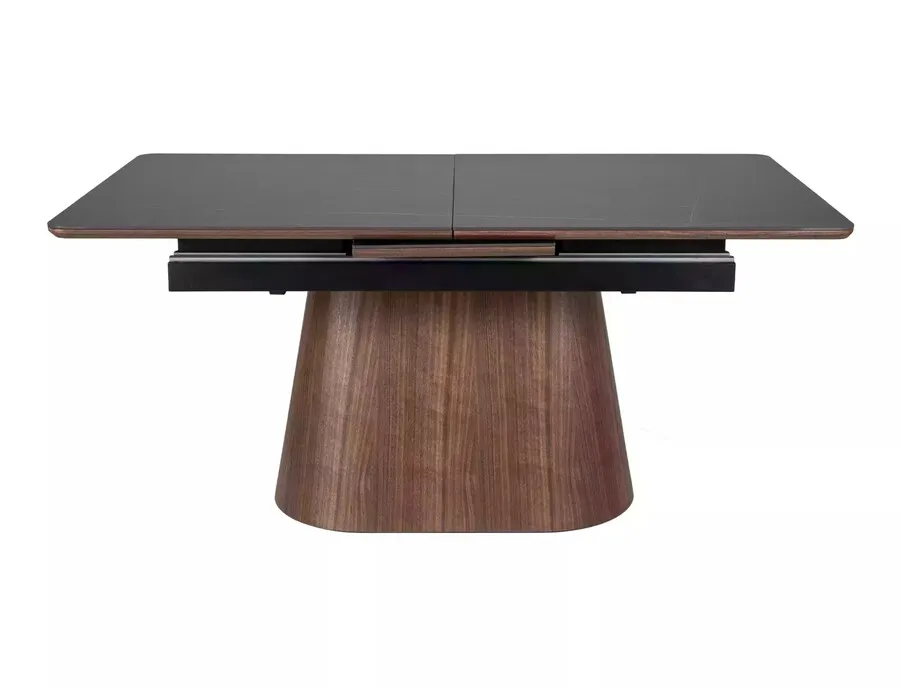 Stół rozkładany MONACO 160/200x90 - czarny mat/orzech