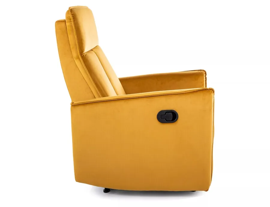 Fotel rozkładany NIKOS Velvet - curry Bluvel 68