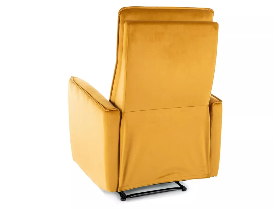 Fotel rozkładany NIKOS Velvet - curry Bluvel 68