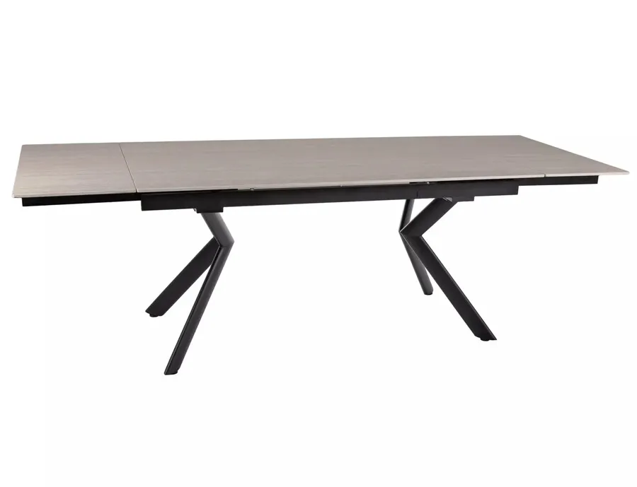 Stół rozkładany NORTON 160/240x90 - beżowy/czarny mat