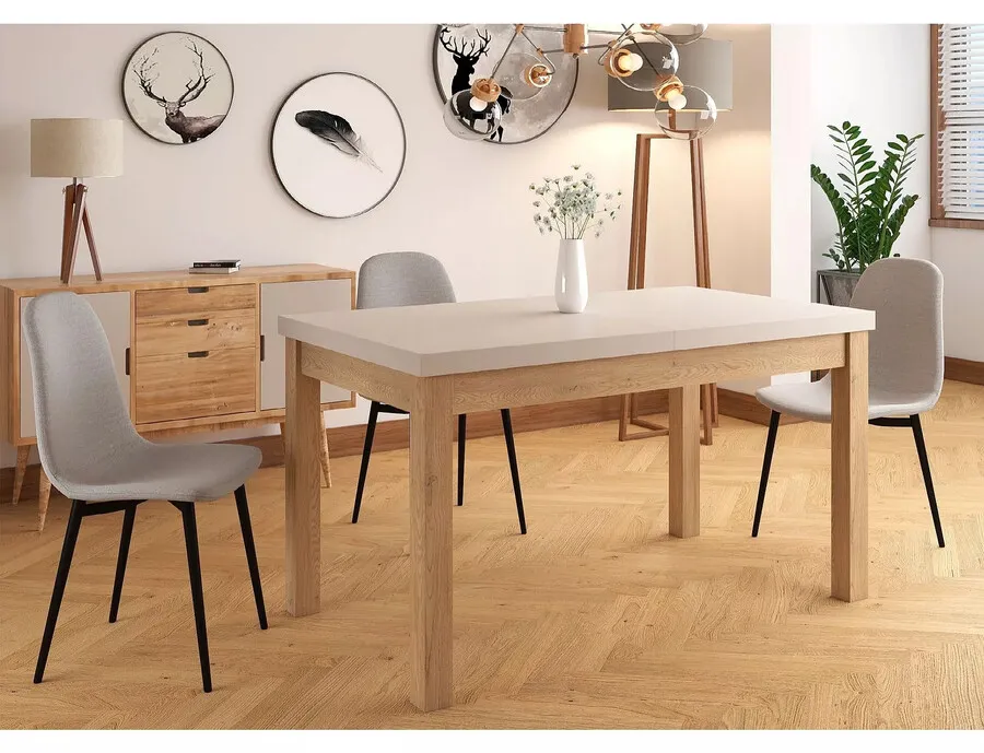 Stół rozkładany PRESTO 140/218x80 - kaszmir/dąb cremona torro