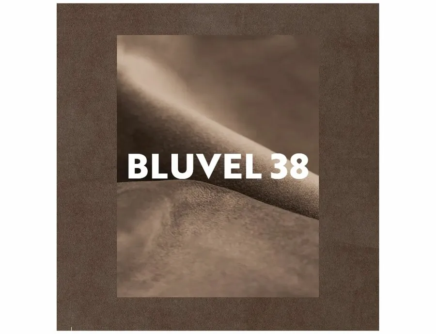 Krzesło tapicerowane welurowe RICK Velvet - cappuccino Bluvel 38