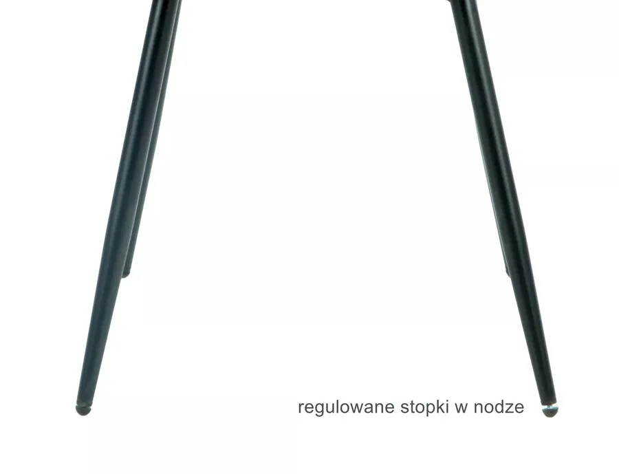 Krzesło tapicerowane welurowe RICK Velvet - szary Bluvel 14