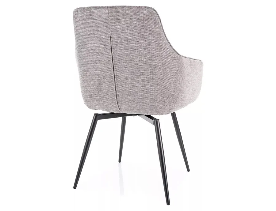Krzesło obrotowe tapicerowane SERVIO Brego - szary