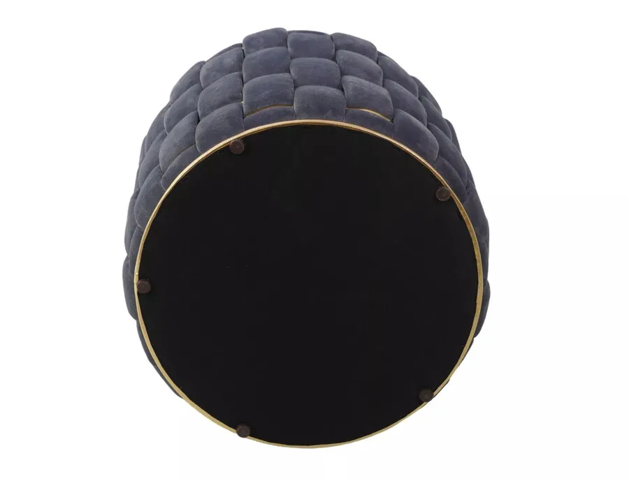 Puf ze schowkiem TIARA Velvet -szary