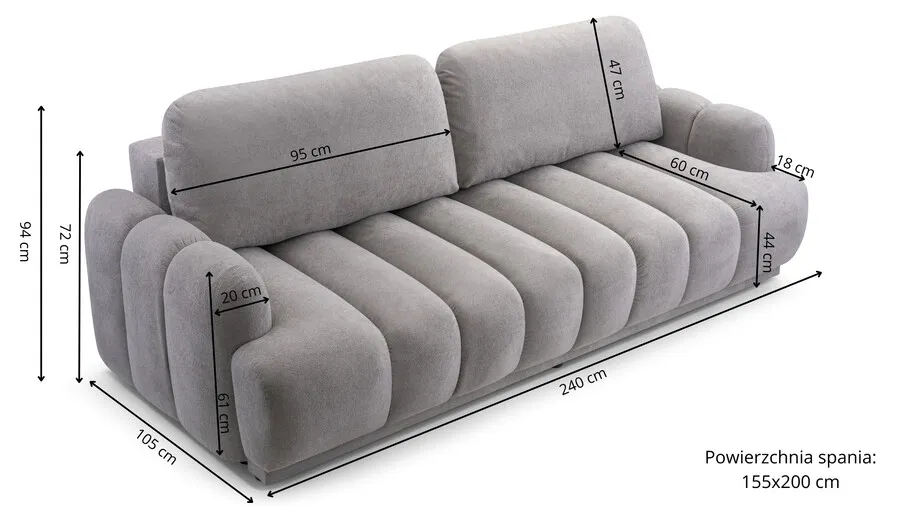 Sofa rozkładana CAMBIALE