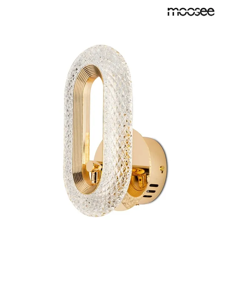 MOOSEE Lampa ścienna JEWEL - złoty