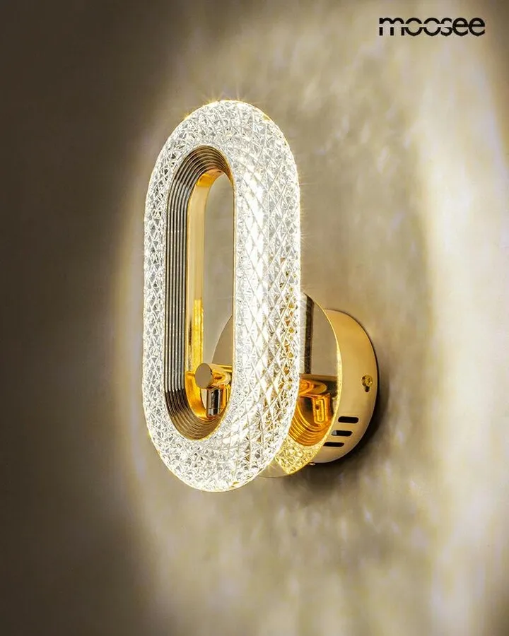 MOOSEE Lampa ścienna JEWEL - złoty