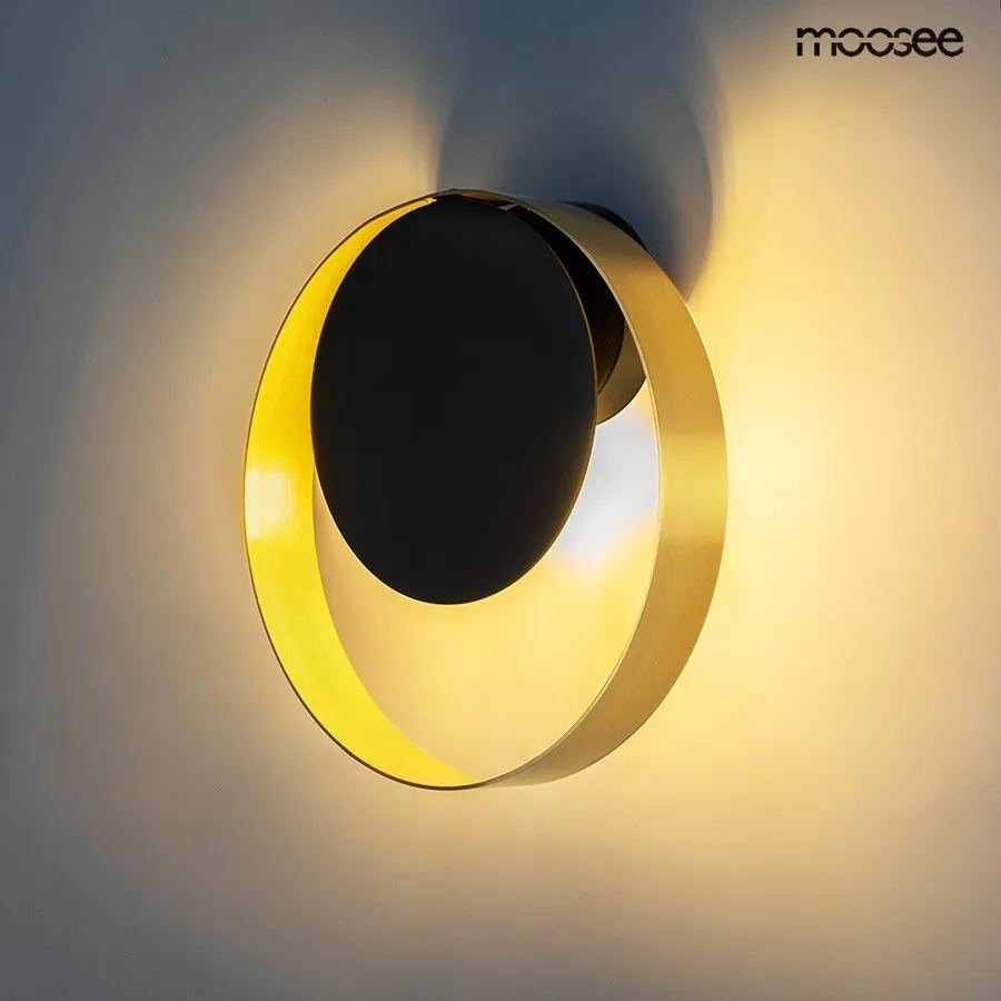 MOOSEE Lampa ścienna BAND - złoty/czarny