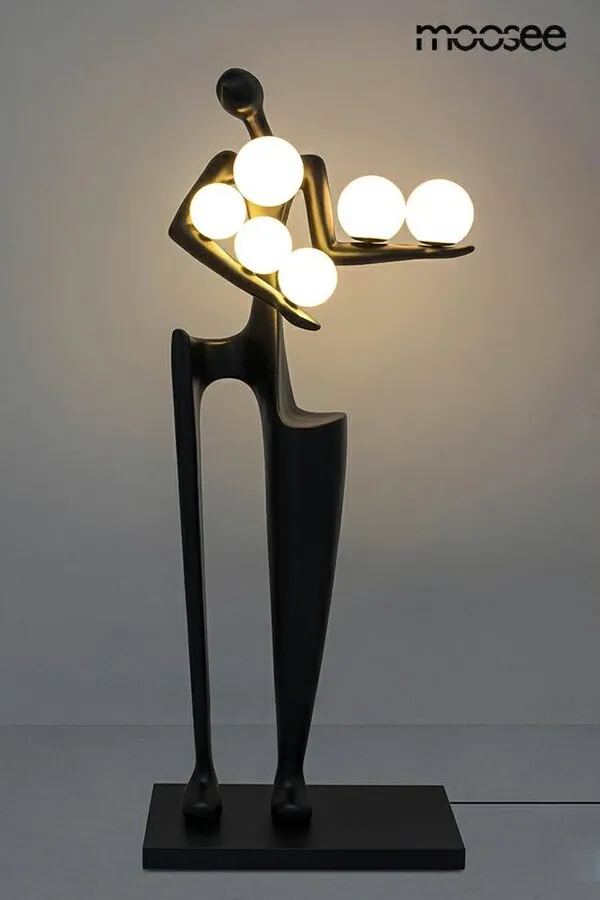 MOOSEE Lampa podłogowa HUMAN DREAMER - czarny