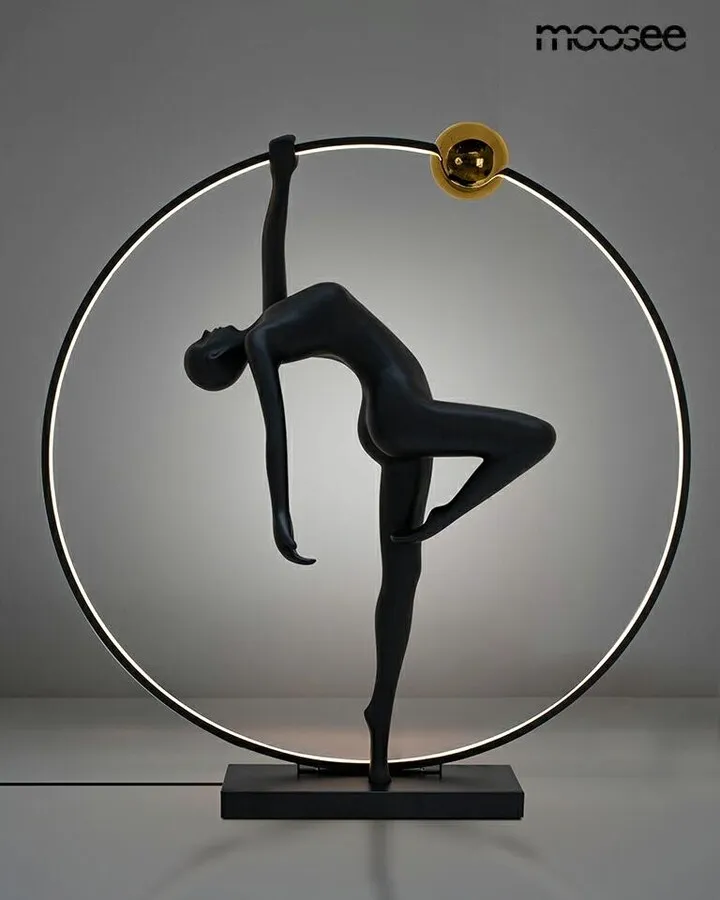 MOOSEE Lampa podłogowa HUMAN ACROBATIC - czarny