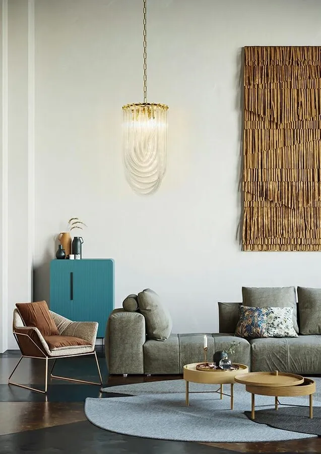 MOOSEE Lampa wisząca MURANO L - złoty