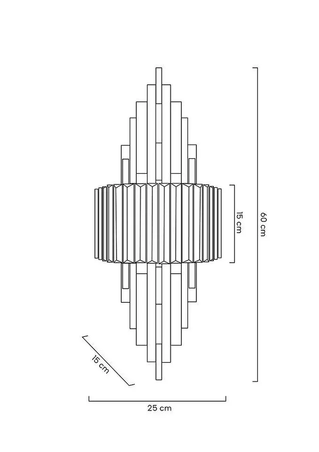 MOOSEE Lampa ścienna TOWERS - złoty