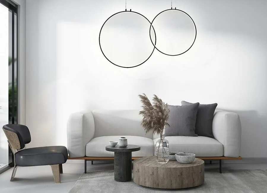 MOOSEE Lampa wisząca CIRCULO 80 - czarny