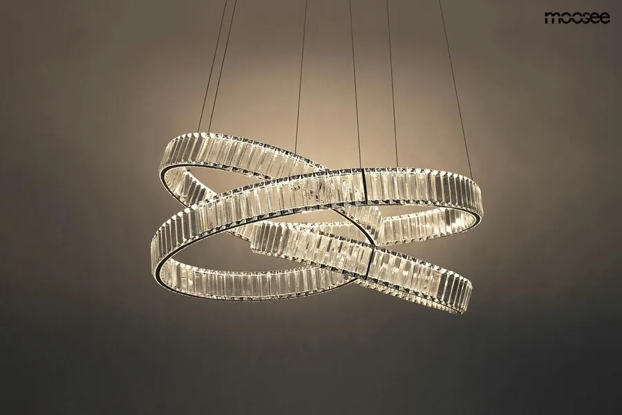 MOOSEE Lampa wisząca WAVE 80 - chrom