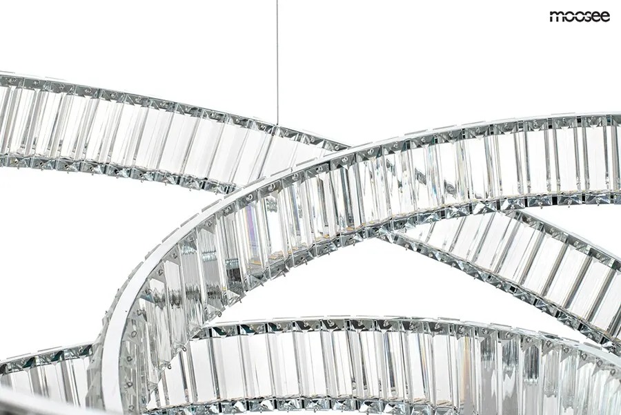 MOOSEE Lampa wisząca WAVE 80 - chrom