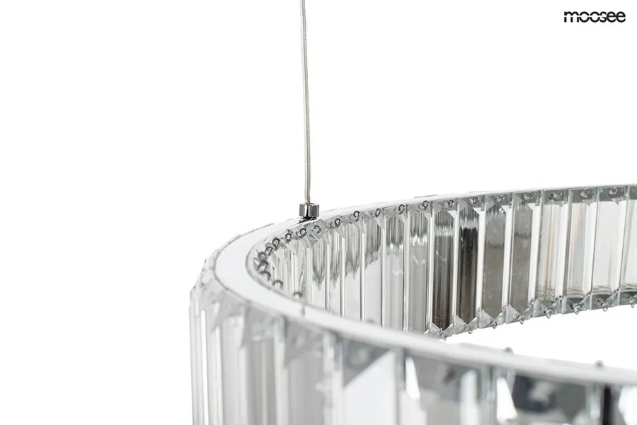 MOOSEE Lampa wisząca WAVE 80 - chrom