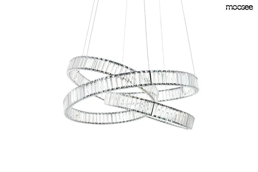MOOSEE Lampa wisząca WAVE 80 - chrom