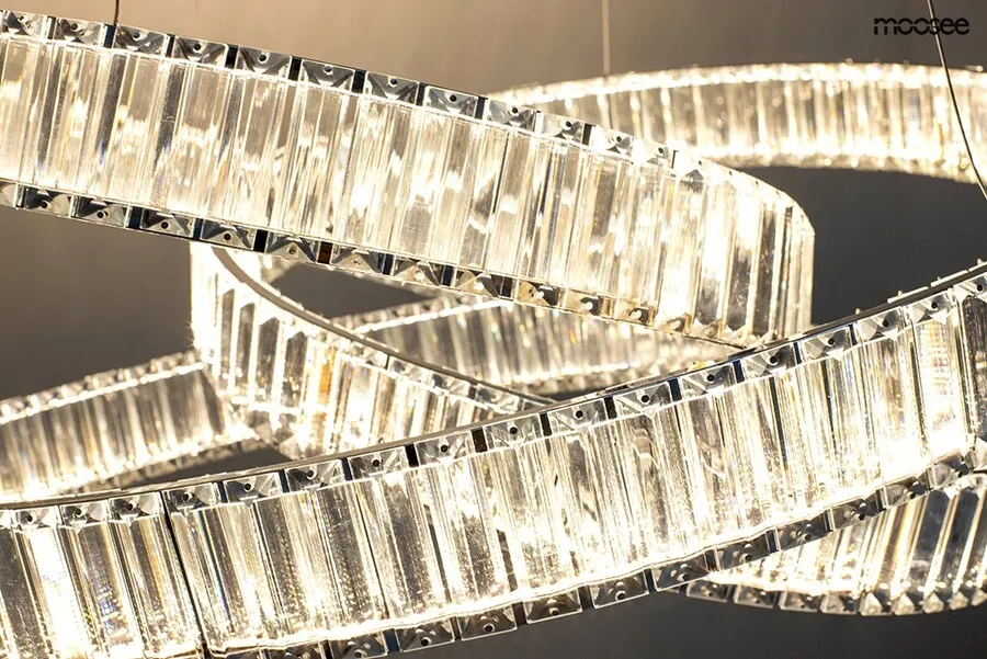 MOOSEE Lampa wisząca WAVE 80 - chrom