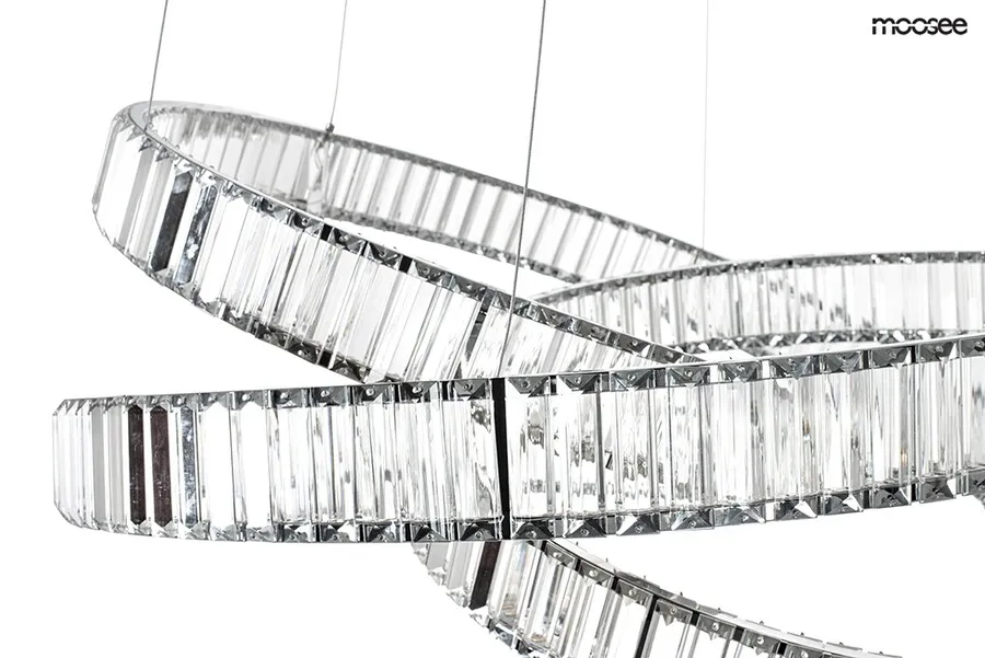 MOOSEE Lampa wisząca WAVE 80 - chrom