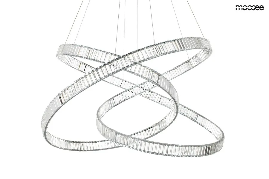 MOOSEE Lampa wisząca WAVE 130 - chrom