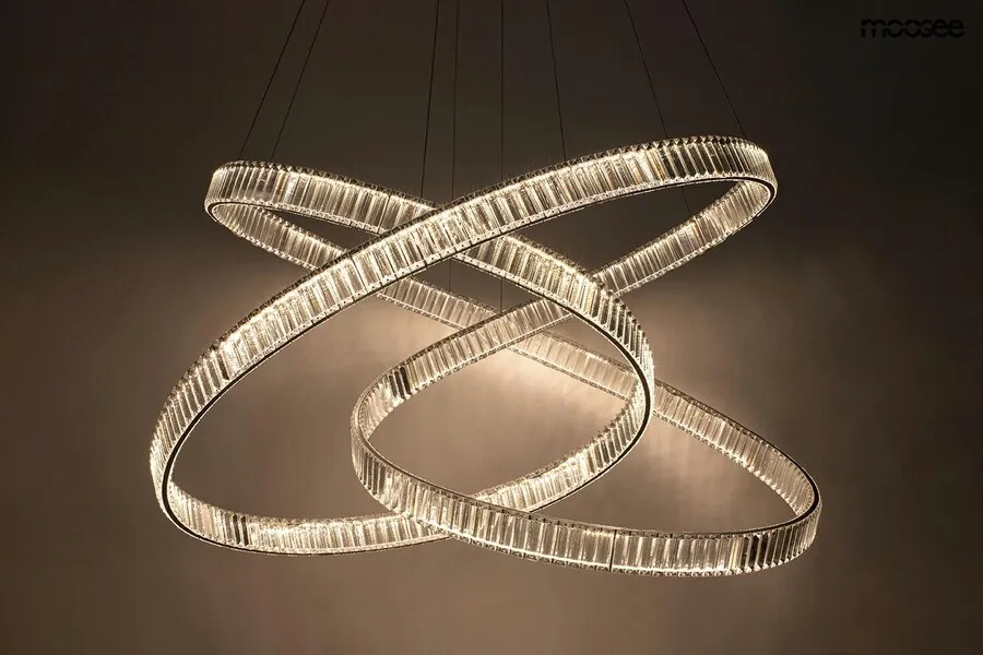 MOOSEE Lampa wisząca WAVE 130 - chrom