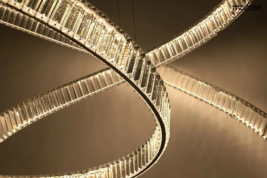 MOOSEE Lampa wisząca WAVE 130 - chrom
