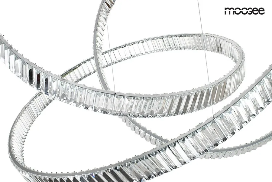 MOOSEE Lampa wisząca WAVE 130 - chrom