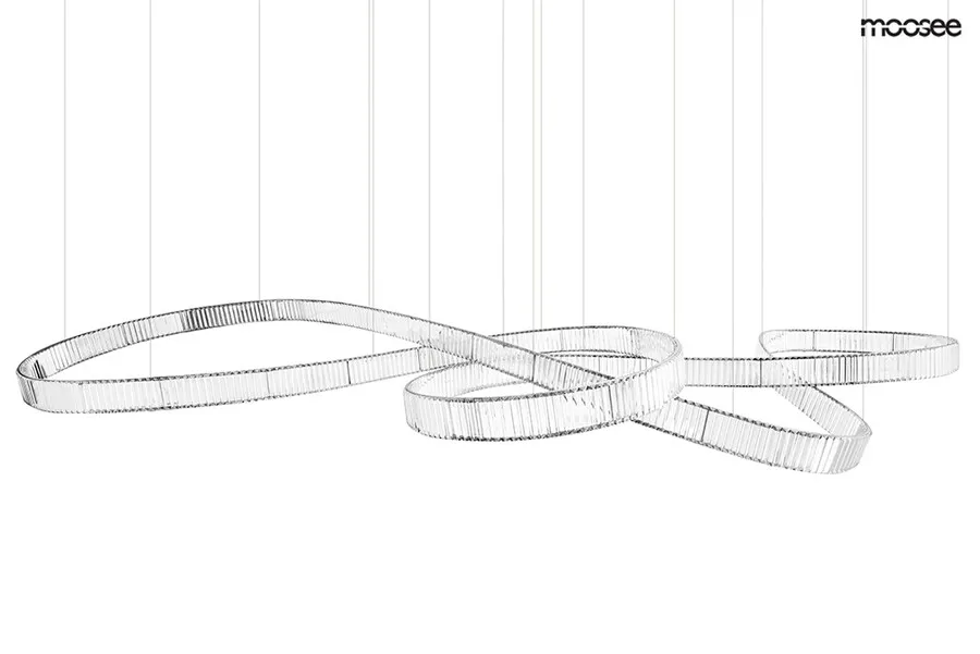 MOOSEE Lampa wisząca WAVE 380 - chrom
