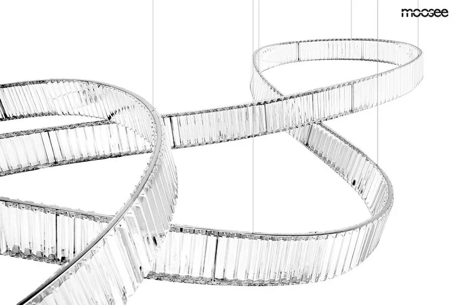 MOOSEE Lampa wisząca WAVE 380 - chrom