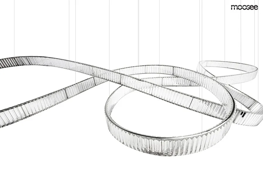 MOOSEE Lampa wisząca WAVE 380 - chrom