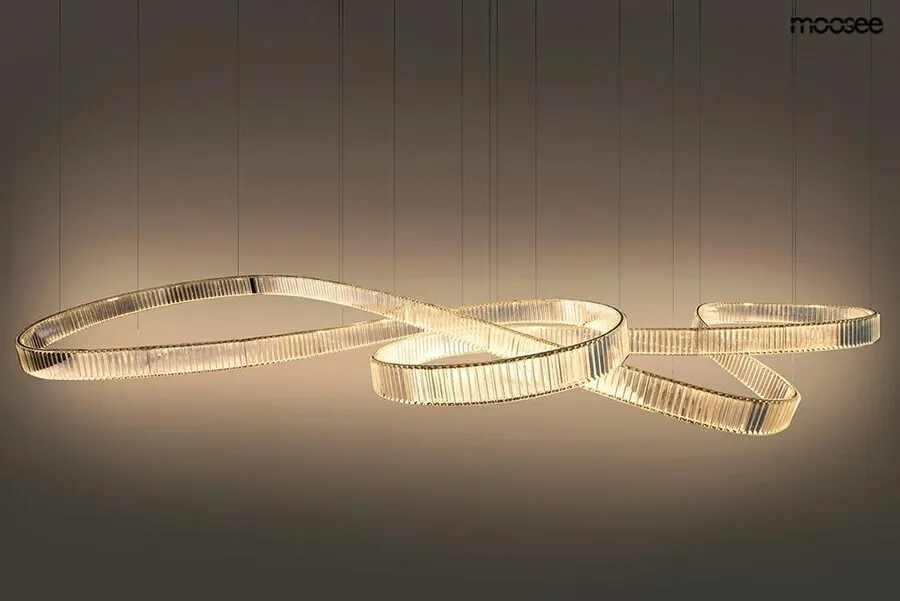 MOOSEE Lampa wisząca WAVE 380 - chrom