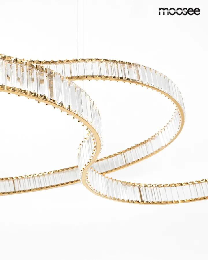 MOOSEE Lampa wisząca WAVE 160A - złoty