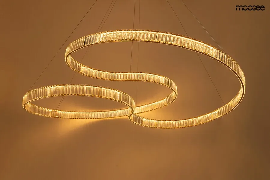 MOOSEE Lampa wisząca WAVE 160A - złoty