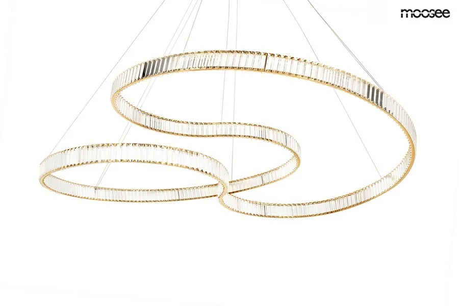 MOOSEE Lampa wisząca WAVE 160A - złoty