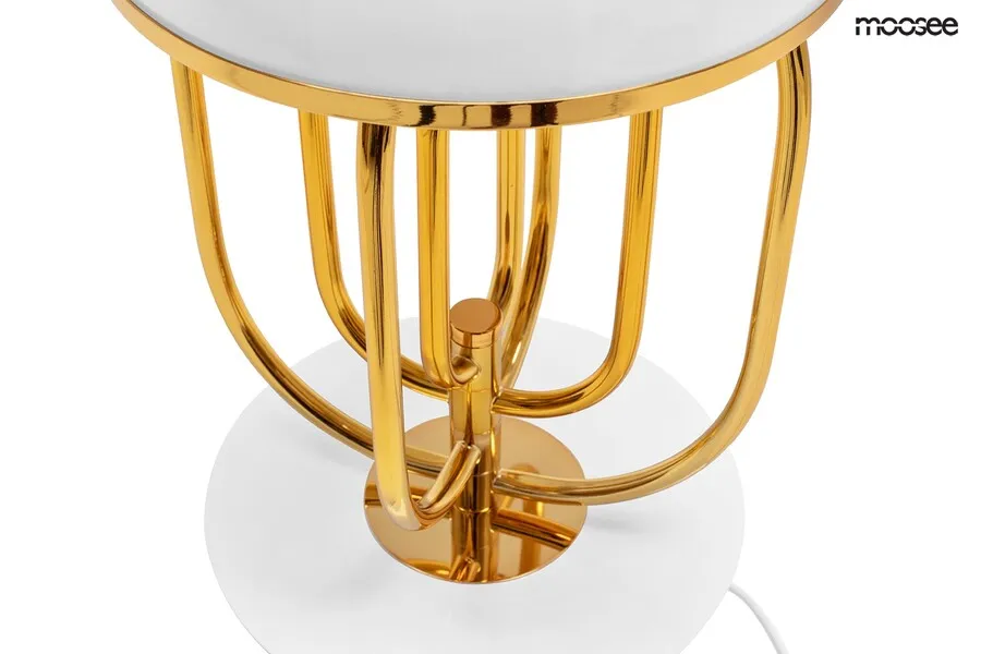 MOOSEE Lampa stołowa BOTTEGA - złoty/biały
